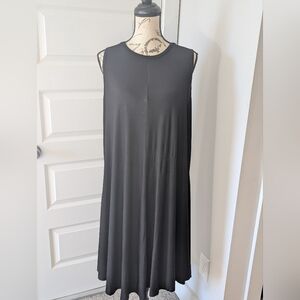 Philosophy Black Sleeveless Midi Swing Dress Size 1X